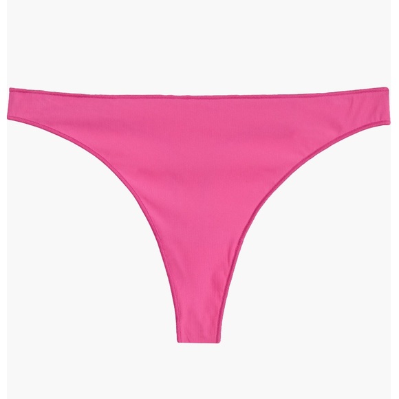 Free People Intimately Pink Collagen Yarn Thong Medium NWOT - Picture 5 of 6